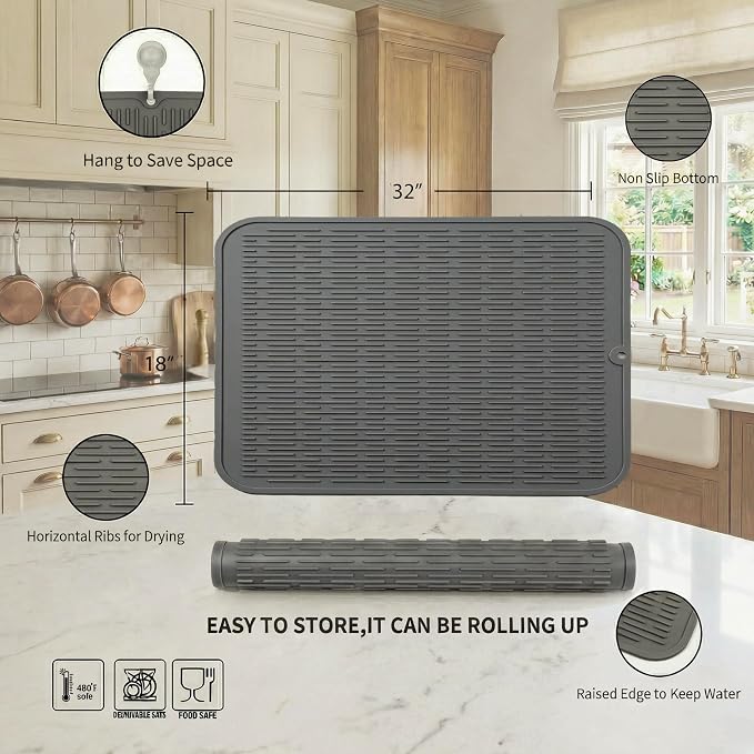 MicoYang Silicone Dish Drying Mat - Image 2