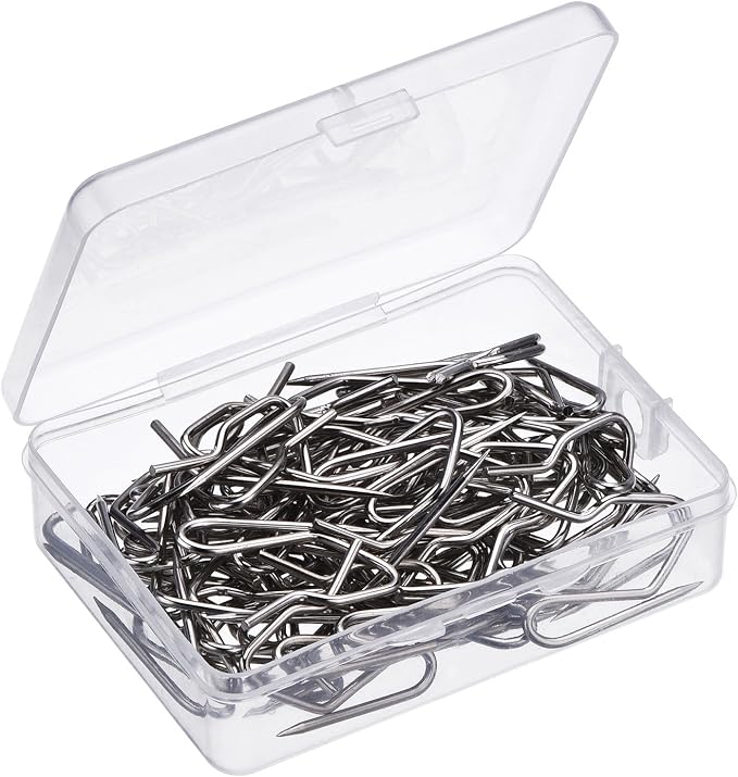 Outus 58 Pack Metal Curtain Hooks Pin On Drapery Hooks 1.2 x 1 Inch - Image 6