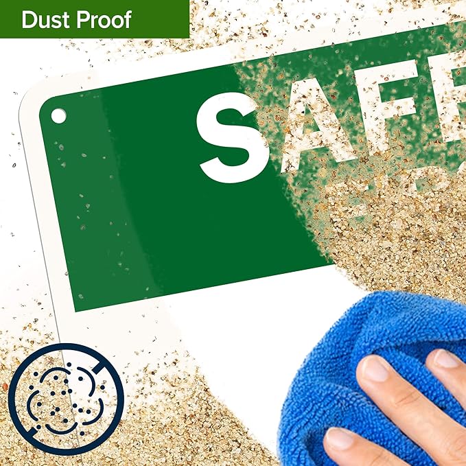 Custom Safety First Sign, OSHA Sign, 10x14 Inches, 55 mil thick HDPE (high density polyethylene), Made in USA by My Sign Center