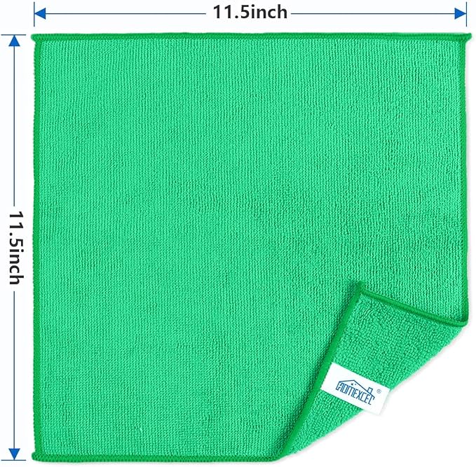 HOMEXCEL 8PK Microfiber Cleaning Cloth, Cleaning Rags - Image 2