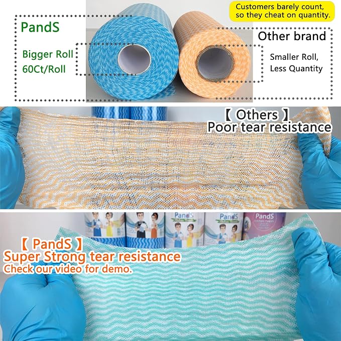 Reusable Paper Towels Washable, 60 Ct/Roll - Image 2