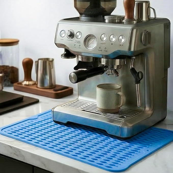 MicoYang Silicone Dish Drying Mat — Quick-Dry Ridges Counter & Sink Pad - Image 7