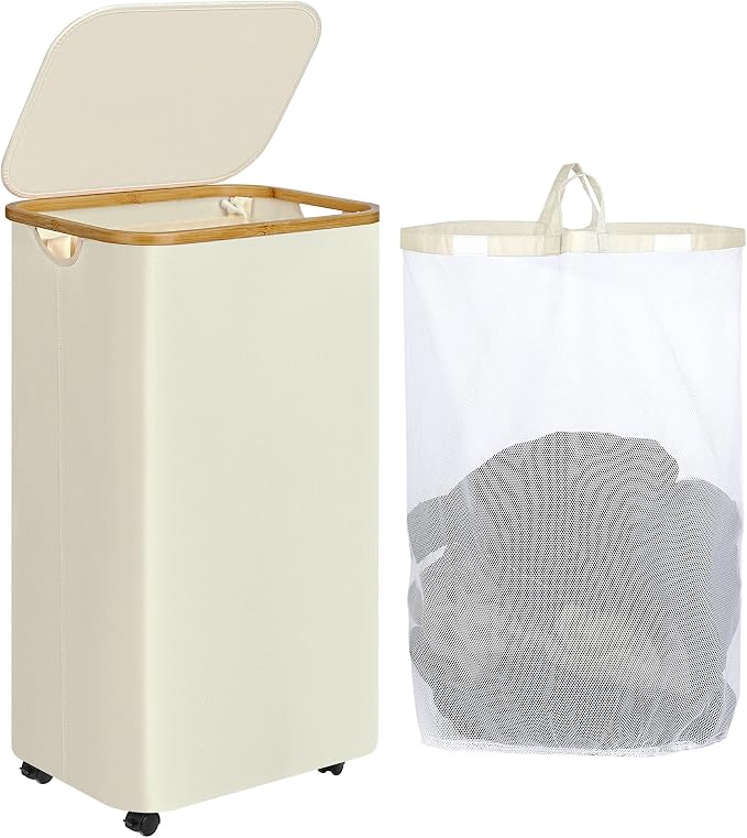 IEGrow Laundry Basket with Wheels 110L Clothes Hamper by iEGrow