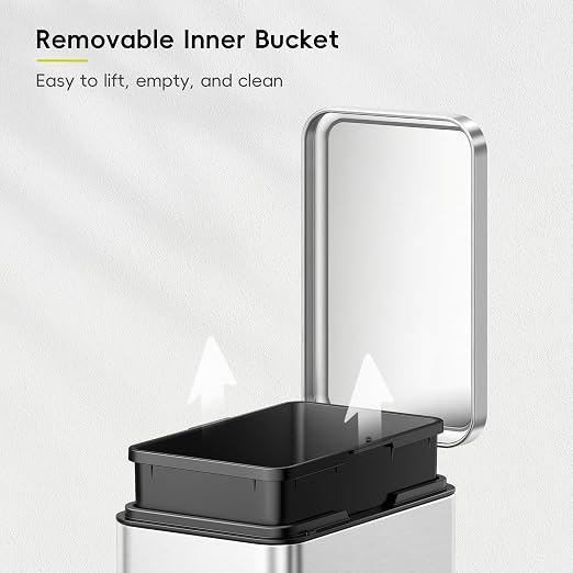 EKO Small Bathroom Trash Can - Image 3