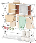 3-Tier Foldable Clothes Drying Rack, 37.6" H, Tool-free Assembly, Extendable by APEXCHASER