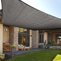 LOVE STORY Custom Size 6' x 15' Dark Grey Sun Shade Sail Canopy Commercial Rectangle Sail Shade Fabric for Patio Garden Backyard Pool (Customized)