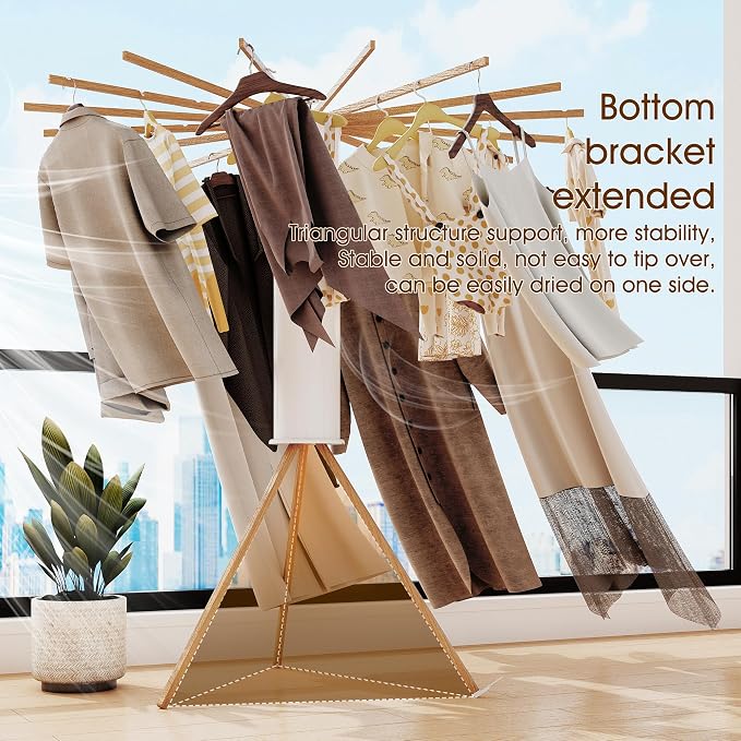 BOQORAD Clothes Drying Rack Foldable, Laundry Drying Rack, Drying Rack Clothing - Image 5