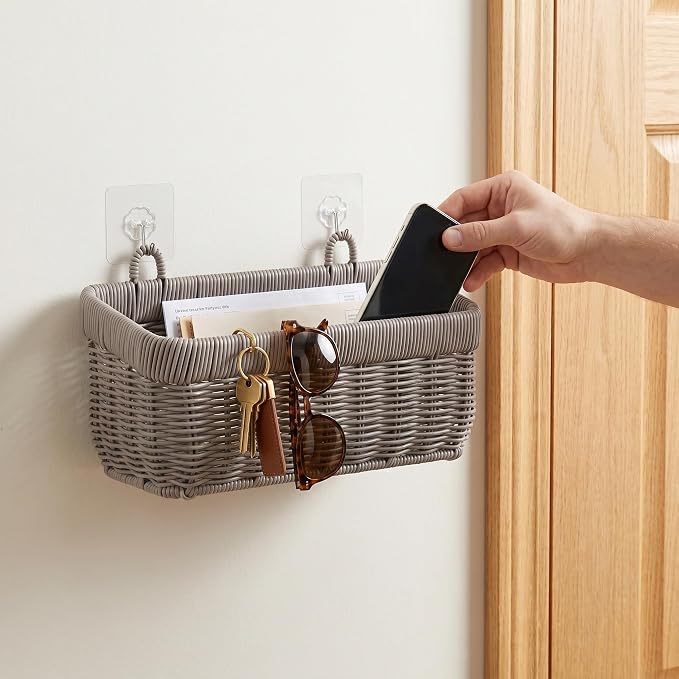 Wall Baskets, Hanging Wicker Baskets - Image 6