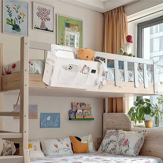 Bedside Caddy, Bedside Storage Bag Hanging Organizer - Image 8