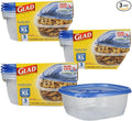 Glad GladWare XL Square Food Storage Containers, 104 Oz, dishwasher-safe by GladTrashFoodStorage