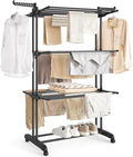 SONGMICS Clothes Drying Rack 4-Tier, Foldable Laundry Rack, Steel | Indoor by Unknown