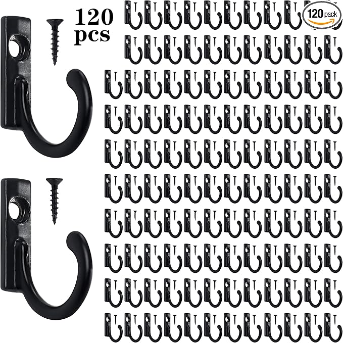 Hajoyful Coat Hooks-120 Pack Farmhouse Hooks by Hajoyful