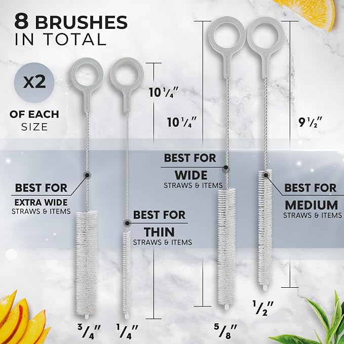 Buenalife Heavy Duty Cleaning Brushes Set of 8 - Image 2