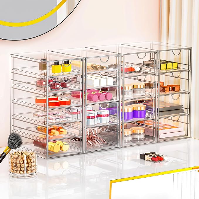 Acrylic Makeup Organizer with 19 Drawers, Storage Drawer Organizer | Bathroom - Image 6