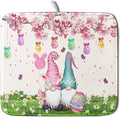 Giwawa Easter Gnome Dish Drying Mat Floral Eggs Bunny Kitchen Drainer Mat 16x18 by Giwawa
