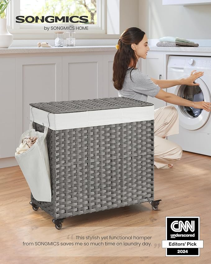 SONGMICS Rolling Laundry Hamper - Image 2
