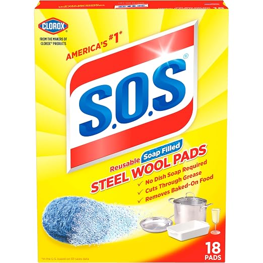 S.O.S. Steel Wool Soap Pads by SOS