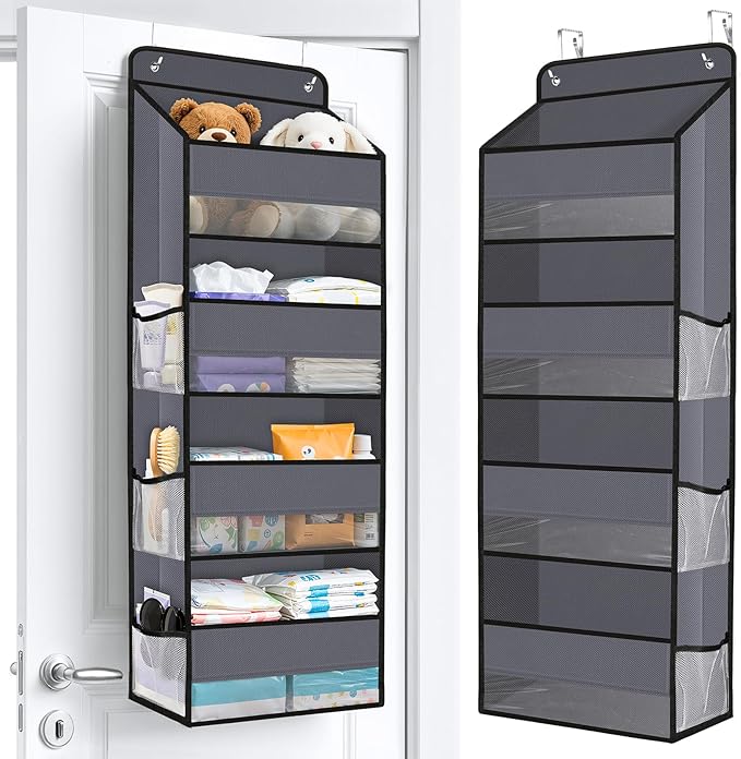 Over The Door Organizer Storage behind Door Hanging Organizer by WiseLife