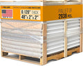 48" x 2" x 2" Reinforced Cardboard Edge Protectors, White (Pallet of 2938) – 0.12" Thick Medium-Duty Cardboard Corner Protectors for Shipping – American Quality V-Board Pallet Edge Guard