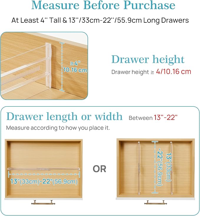 Vtopmart 4" High Drawer Dividers - Image 3