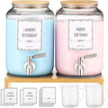 Laundry Detergent Dispenser. 0.9 Gallon Glass Laundry Soap Liquid Laundry by ZJ+Whoest