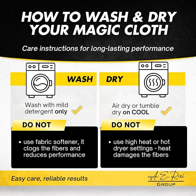 Microfiber Magic Streak Free Cleaning Cloth 6 Pack Clean Any Surface - Image 6