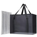 1PK Insulated Grocery Bags Reusable Heavy Duty - Cooler Tote with Reinforced Base for Stability & No Sag - XL Thermal Bag for Hot Cold Food, Delivery, Shopping, Travel, Camping,Grocery Essentials