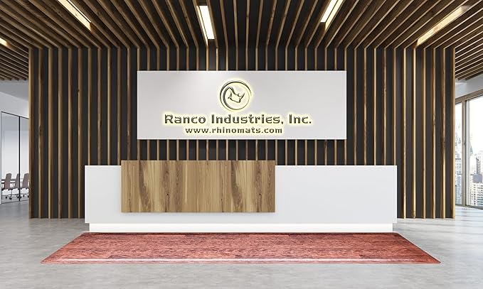 Rhino Mats, Softwoods Anti Fatigue Floor Mat, Commercial Grade Kitchen Mat, Standing Desk Mat, Office, Garage or Anywhere, Standing Comfort. (Oak, 3' x 10' x 1/2")