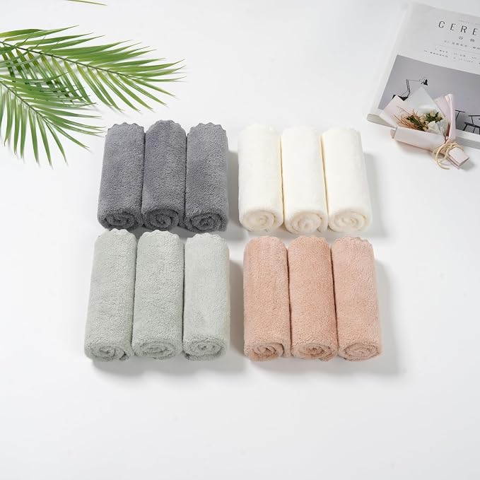 12 Pack Cleaning Cloth, Ultra Soft Absorbent Quick Drying Microfiber Cleaning - Image 6