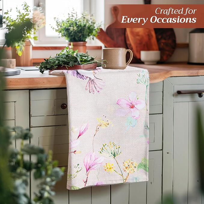Maison d' Hermine Kitchen Towels Set of 3 Reusable 100% Cotton 27.50" x 20" - Image 6