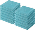 Homaxy 100% Cotton Terry Kitchen Dish Cloths, 12 Pack, Lake Blue by Homaxy