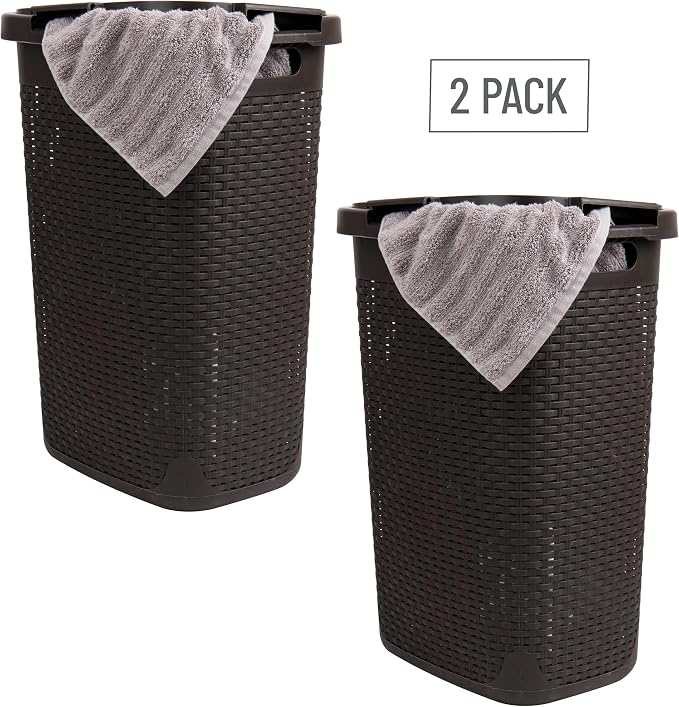Mind Reader Slim Laundry Hamper - Image 7