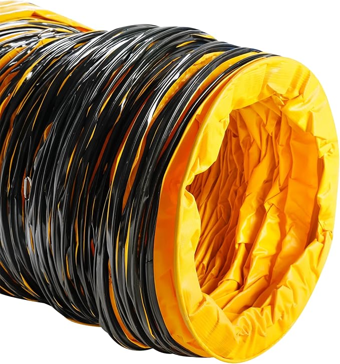 MOUNTO 25FT PVC Flexible Duct Hosing for Exhaust Fan (18inch)