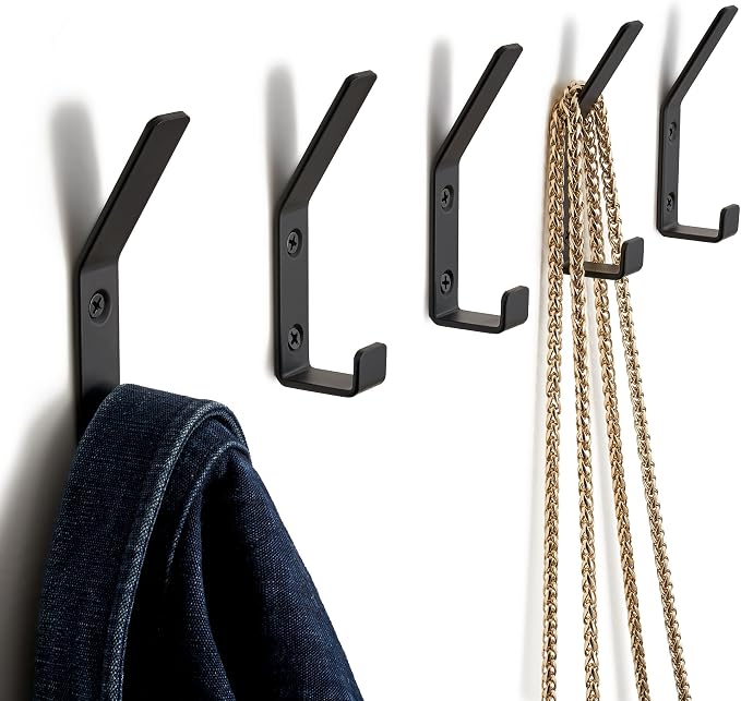 Decorative Coat Hooks Set of 5 for Wall Mount - Image 9