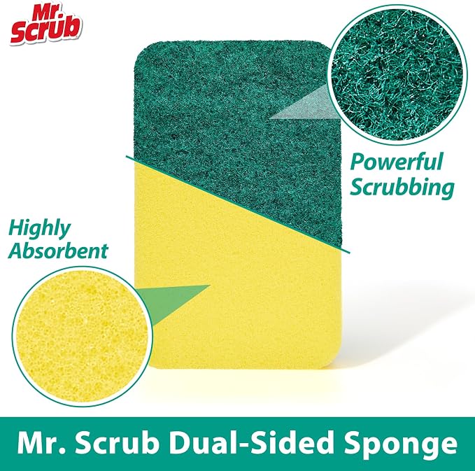 Mr. Scrub Sponges Kitchen Scrub Dish Sponge Scouring Pad, 48 Pack Cleaning - Image 4