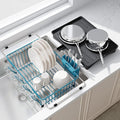 JASIWAY Blue Dish Drying Rack in Sink by JASIWAY