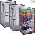 Zopeal 3 Pack Collapsible Mesh Laundry Basket, Double-layer | 13 Inch Square by Zopeal