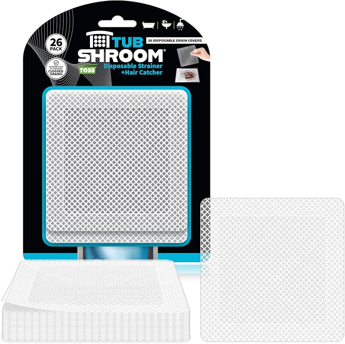 TubShroom 26 Pack Square Disposable Drain Cover by TubShroom