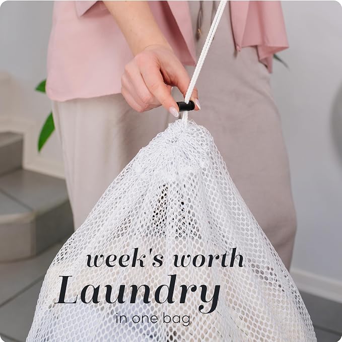 Handy Laundry Mesh XL Laundry Bag 24"x36" 2-Pack, Heavy Duty - Image 3