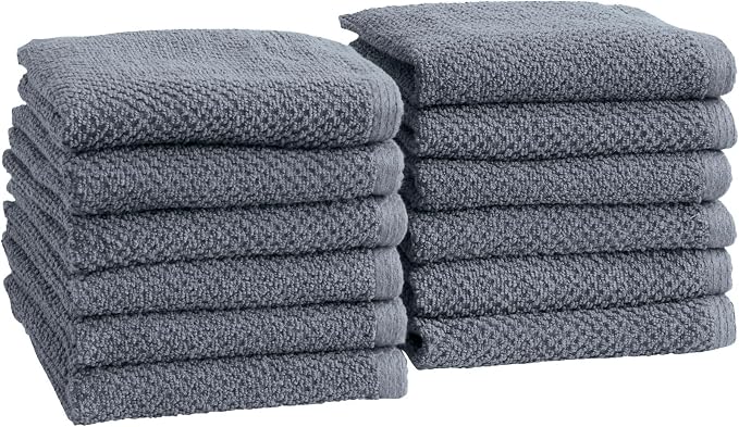 Great Bay Home 100% Cotton 12-Pack 13x13 Wash Cloth by GreatBayHome
