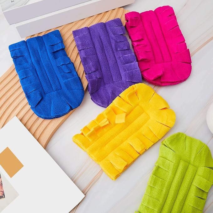 Zubebe 12 Pcs Reusable Duster Refills Fleece, Dark Color | Soft Polyester Fiber - Image 6