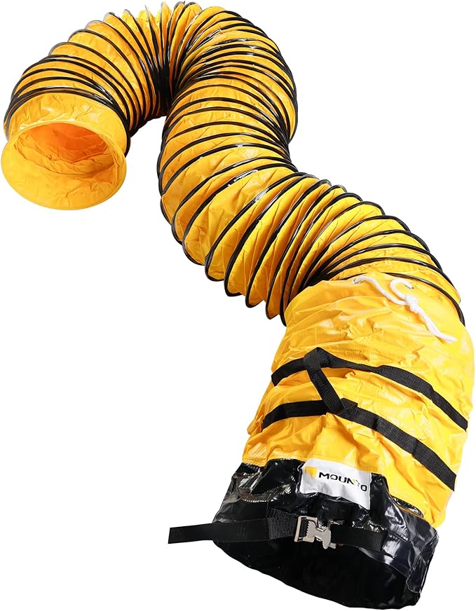 MOUNTO 25FT PVC Flexible Duct Hosing for Exhaust Fan (12inch)