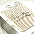 Silicone Dish Drying Mat, 19.7"*17"Dish Drying Pad, Kitchen Accessories by EBIGIC