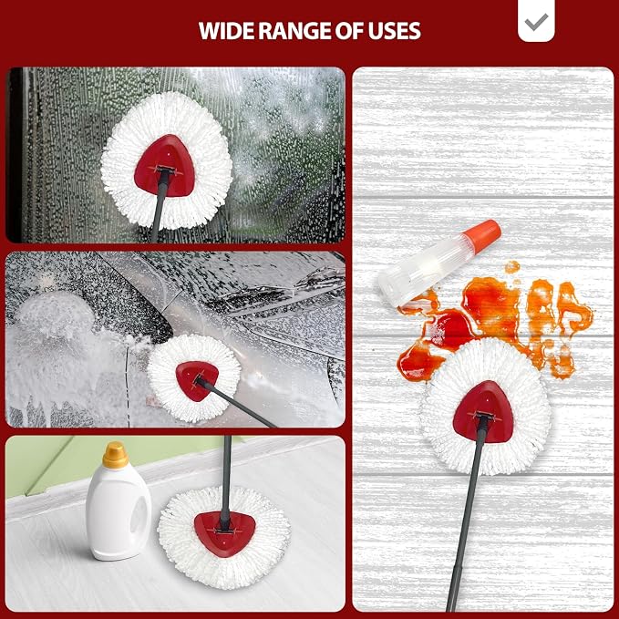 Mop Head Replacement, 8 Pack Spin Mop Refill Replace Head Compatible - Image 7