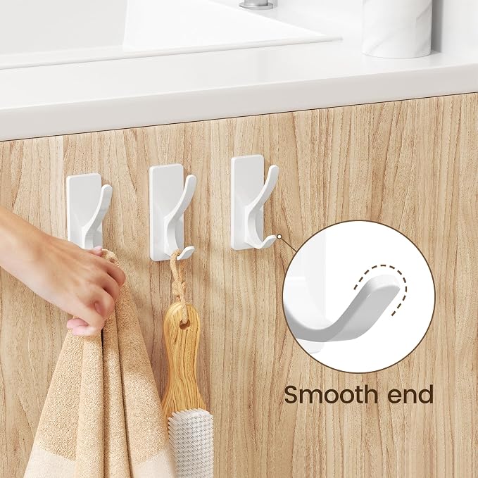 pickpiff White Self-Adhesive Hook, 13LB Hanger - Image 4