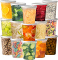 TashiBox 48 Sets 32 oz Plastic Deli Containers by TashiBox