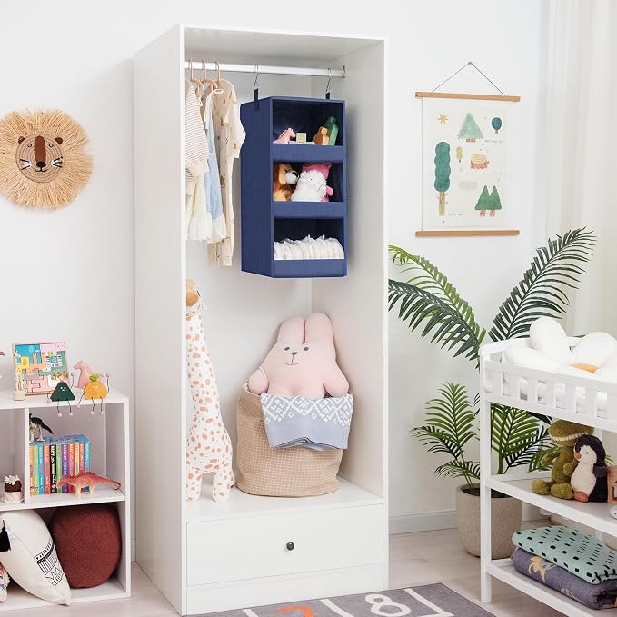 GRANNY SAYS 3-Shelf Hanging Closet Organizer, Foldable Storage, No-Sag Support - Image 6