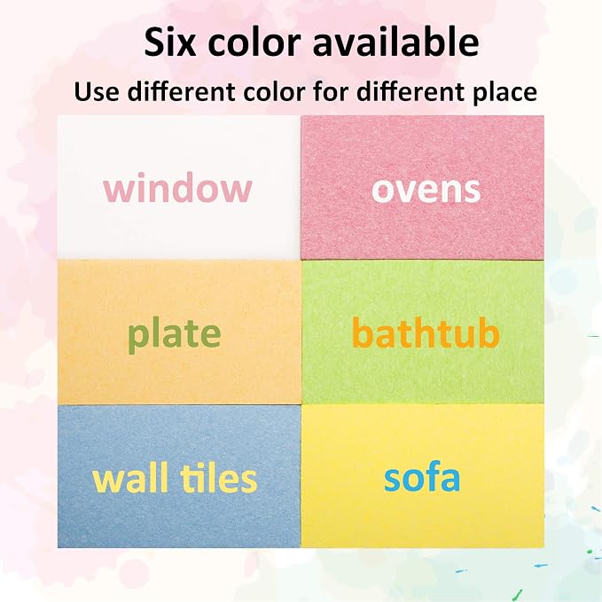 ARCLIBER 36 Pack Colorful Cellulose Sponges Non-Scratch - Image 2