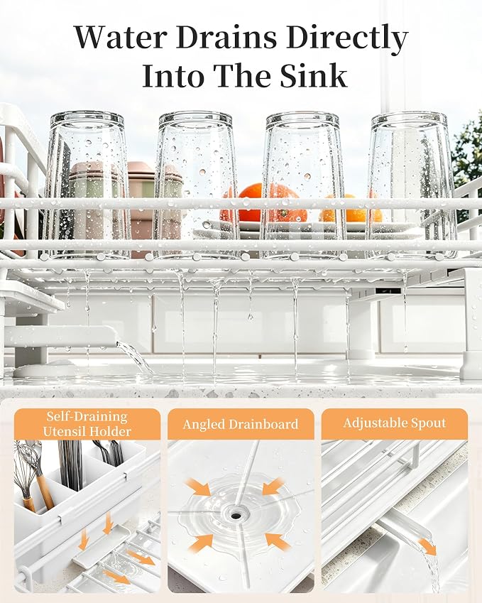 SAYZH Expandable Dish Drying Rack - Image 5