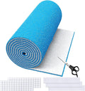 Air Vent Filters,16"x140"Cut to Fit Air Filter Material (100+Filters),MERV 8 Electrostatic Air Vent Filter for Home Floor, Grilles, Ceiling, HVAC Furnace Vents, With 48PCs Adhesive Hook Tape
